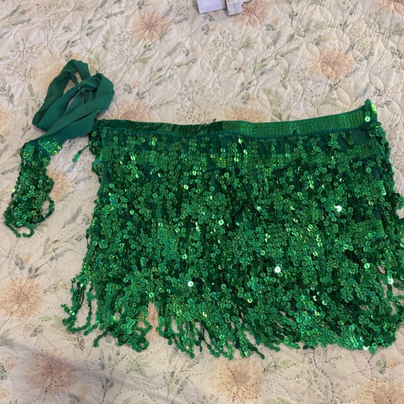 Zumba Fitness Green Sequin Skirt - Picture 1 of 1